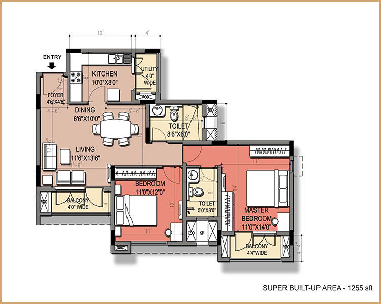 House of Hiranandani Andheri West floor plan1